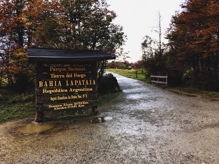 Bahia Ushuaia Sign