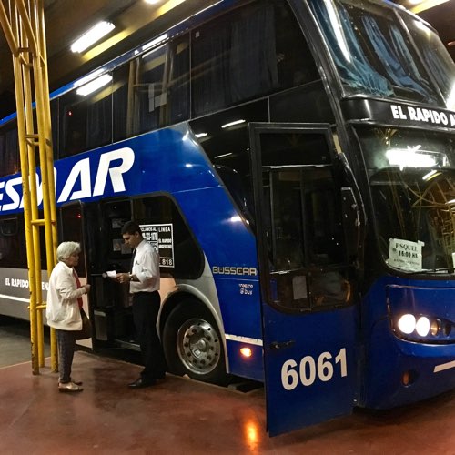 Overnight bus to Bariloché, Argentina