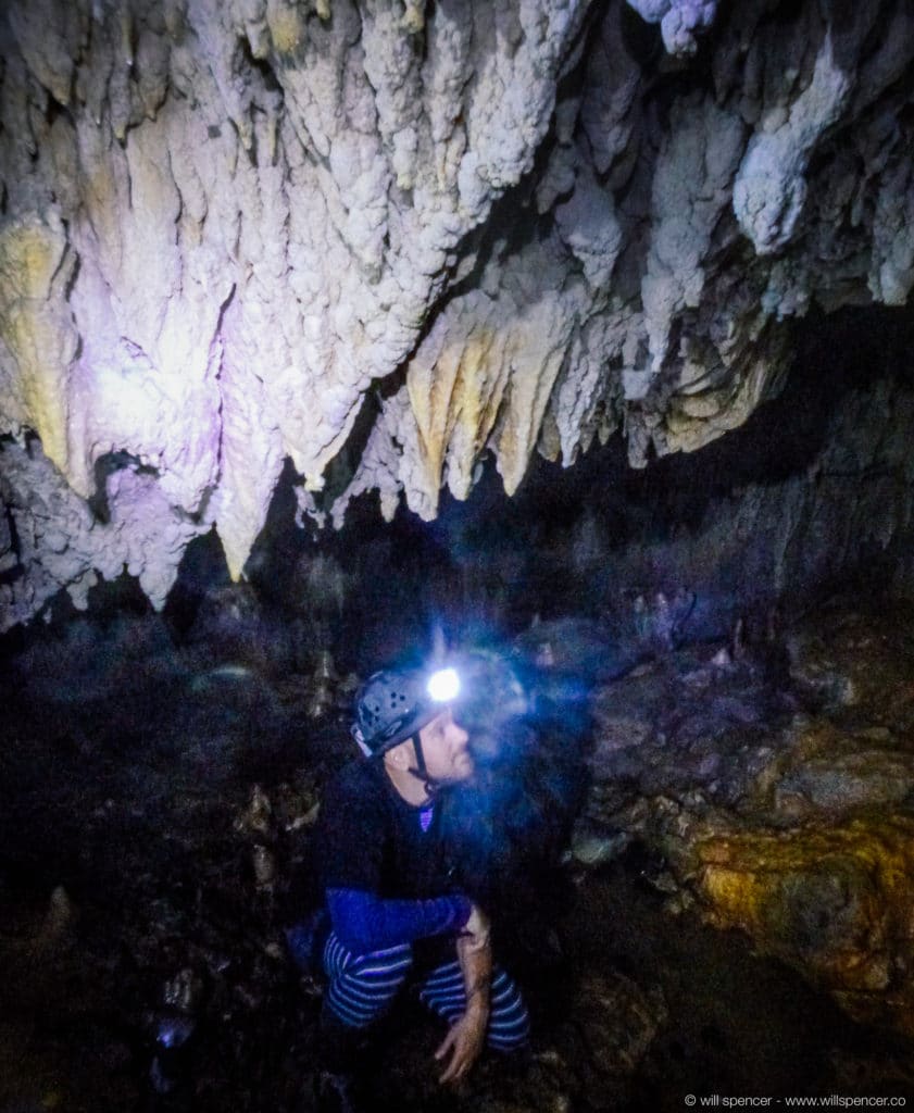 Me underground in the Waitomo Glow Worm Caves, with GlowingAdventures.co.nz.